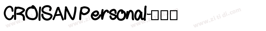CROISAN Personal字体转换